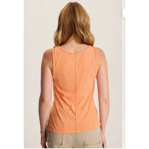 XCVI Sherwin Tank Top Womens XL Scoop Neck Orange Wearables Summer Lightweight - Picture 7 of 7